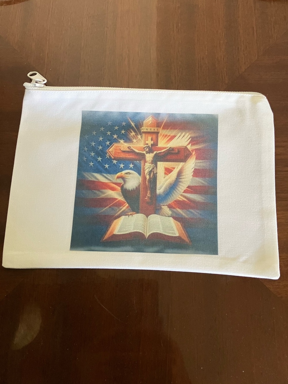 Homemade Patriotic Large Pouch